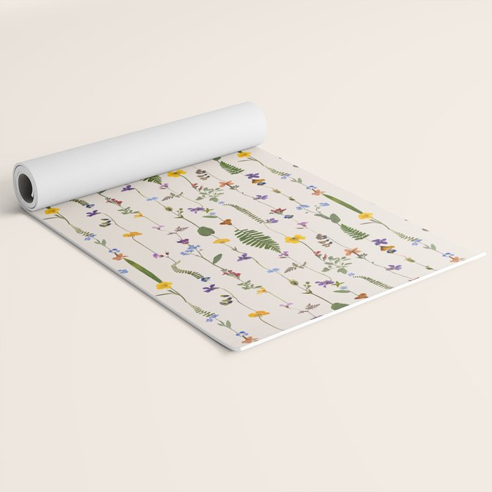 Pressed Florals Yoga Mat Gallery Image 2