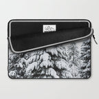 Winter Magic - Snow Covered Fir Trees Pacific Northwest Laptop Sleeve Gallery Image 2