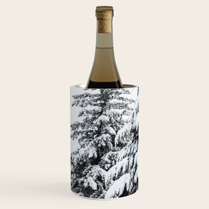 Winter Magic - Snow Covered Fir Trees Pacific Northwest Wine Chiller Gallery Image 2