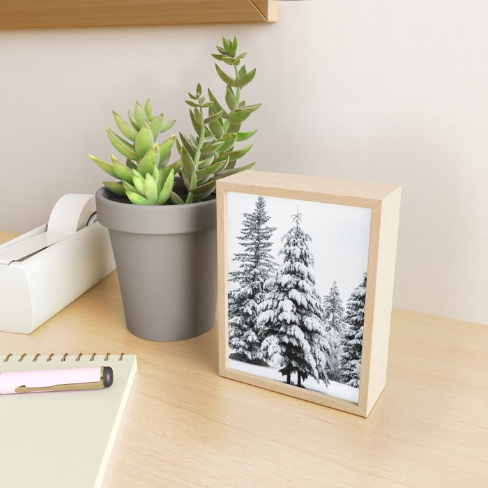 Winter Magic - Snow Covered Fir Trees Pacific Northwest Mini Art Print Gallery Image 2