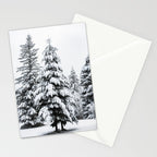 Winter Magic - Snow Covered Fir Trees Pacific Northwest Stationery Card Gallery Image 2