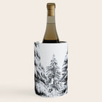 Winter Magic - Snow Covered Fir Trees Pacific Northwest Wine Chiller Gallery Image 3