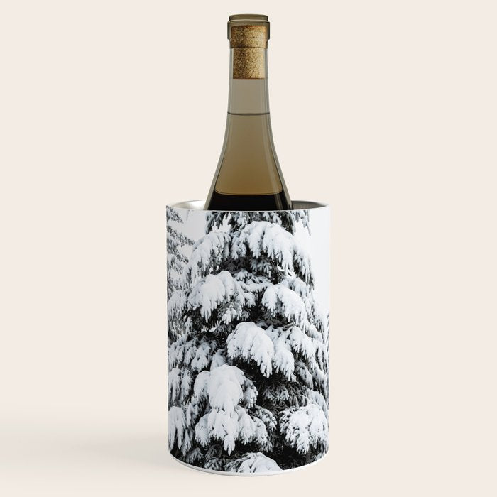 Winter Magic - Snow Covered Fir Trees Pacific Northwest Wine Chiller Gallery Image 1