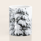 Winter Magic - Snow Covered Fir Trees Pacific Northwest Coffee Mug Gallery Image 4