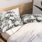 Winter Magic - Snow Covered Fir Trees Pacific Northwest Pillow Sham Gallery Image 2