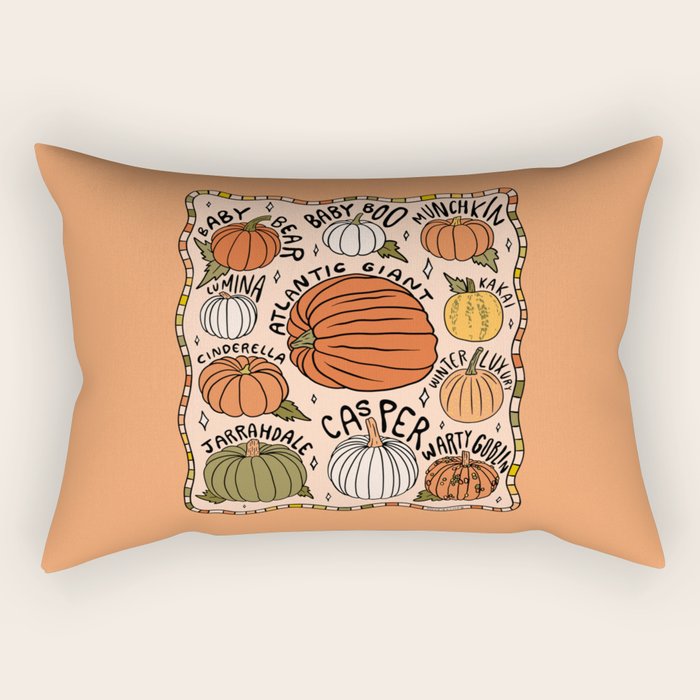 Types of Pumpkins Rectangular Pillow Gallery Image 2