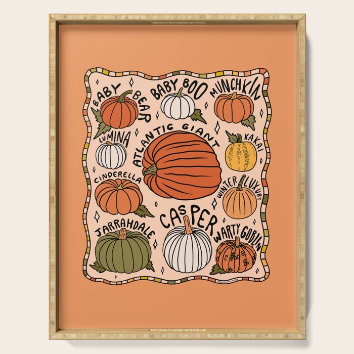 Types of Pumpkins Serving Tray Gallery Image 1