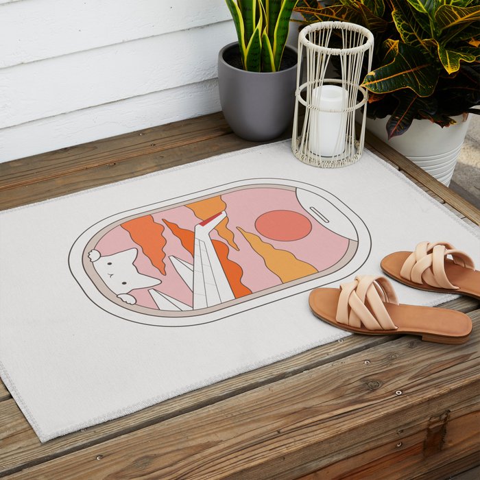 Cat Landscape 173 Outdoor Rug Gallery Image 2