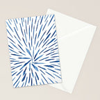 Indigo Sparks | Watercolor Pattern Stationery Card Gallery Image 2
