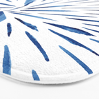 Indigo Sparks | Watercolor Pattern Bath Mat Gallery Image 3