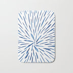 Indigo Sparks | Watercolor Pattern Bath Mat Gallery Image 1