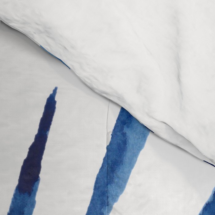 Indigo Sparks | Watercolor Pattern Comforter Gallery Image 4