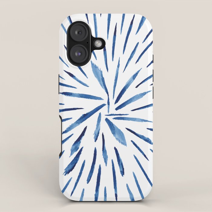 Indigo Sparks | Watercolor Pattern iPhone Case Gallery Image 1
