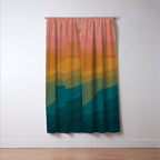 Desert Mountains In Color Window Curtain Gallery Image 3