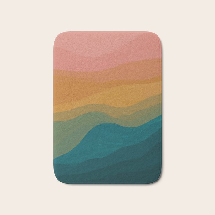 Desert Mountains In Color Bath Mat Gallery Image 1