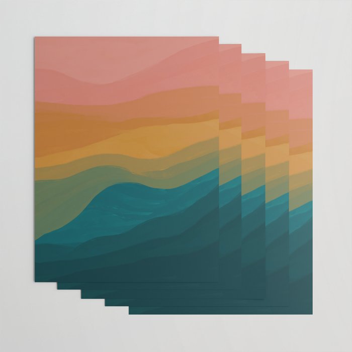 Desert Mountains In Color Wrapping Paper Gallery Image 3