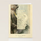 Great White Egret Divination from # An Almanac of Birds # Divinations for Uncertain Days Stationery Card Gallery Image 2