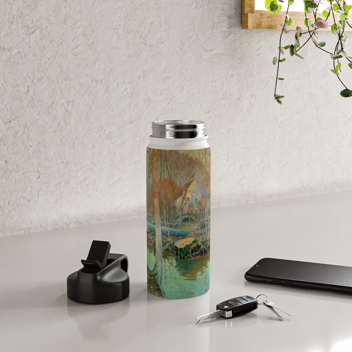 The Old Mill in Giverny, 1899 Water Bottle Gallery Image 4