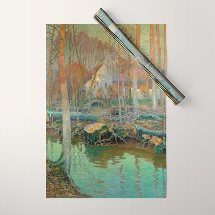 The Old Mill in Giverny, 1899 Wrapping Paper Gallery Image 1