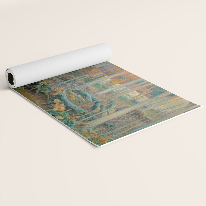 The Old Mill in Giverny, 1899 Yoga Mat Gallery Image 2
