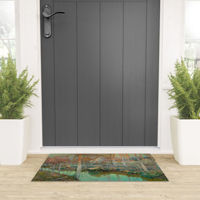 The Old Mill in Giverny, 1899 Welcome Mat Gallery Image 3