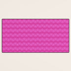 Pink neon bright geometric pattern  Desk Mat Gallery Image 3