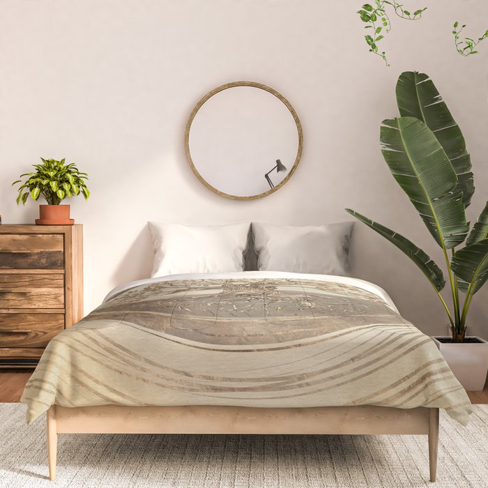 Tree of life -Yggdrasil Pastel Gold Comforter Gallery Image 3