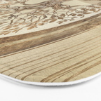 Tree of life -Yggdrasil Pastel Gold Bath Mat Gallery Image 3