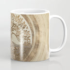 Tree of life -Yggdrasil Pastel Gold Coffee Mug Gallery Image 1
