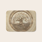 Tree of life -Yggdrasil Pastel Gold Bath Mat Gallery Image 1
