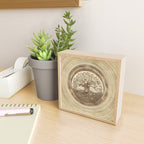 Tree of life -Yggdrasil Pastel Gold Mini Art Print Gallery Image 2