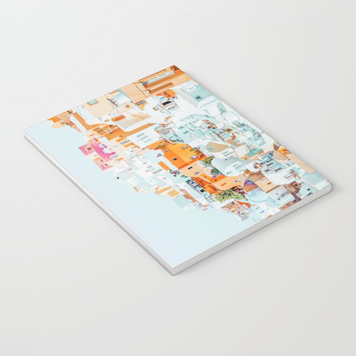 Santorini Vacay | Greece Summer Travel Architecture Buildings | Pastel Beachy Cityscape Photography Notebook Gallery Image 3