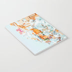 Santorini Vacay | Greece Summer Travel Architecture Buildings | Pastel Beachy Cityscape Photography Notebook Gallery Image 3