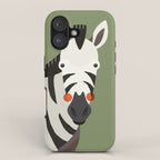 Zebra, Animal Portrait iPhone Case Gallery Image 1