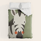 Zebra, Animal Portrait Duvet Cover Gallery Image 6