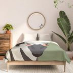 Zebra, Animal Portrait Comforter Gallery Image 3