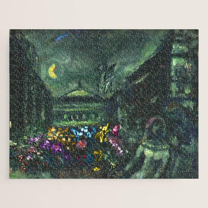 Reaching for the moon female portrait painting by Edward Mason Eggleston Jigsaw Puzzle Gallery Image 1