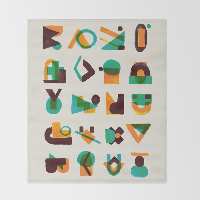 Shape of thoughts Throw Blanket Gallery Image 2