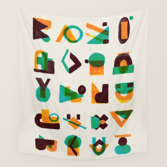 Shape of thoughts Wall Tapestry Gallery Image 1