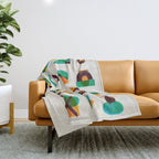Shape of thoughts Throw Blanket Gallery Image 1
