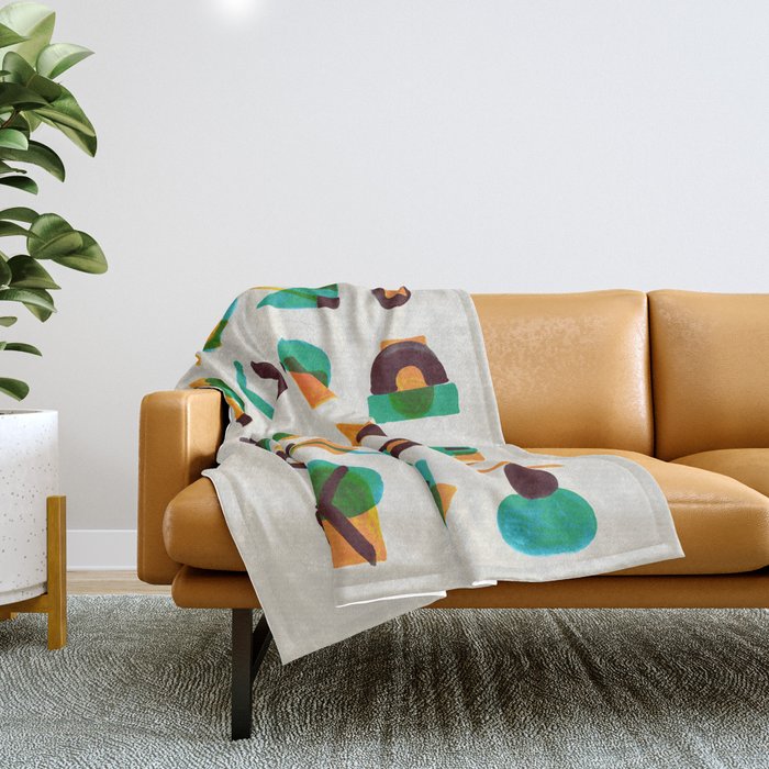 Shape of thoughts Throw Blanket Gallery Image 1