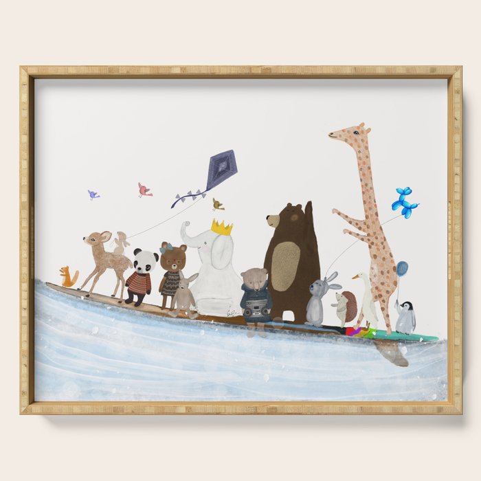 big surf time Serving Tray Gallery Image 1