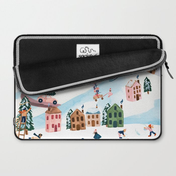 Holiday Village Laptop Sleeve Gallery Image 2