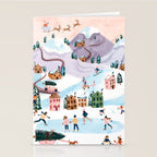 Holiday Village Stationery Card Gallery Image 2