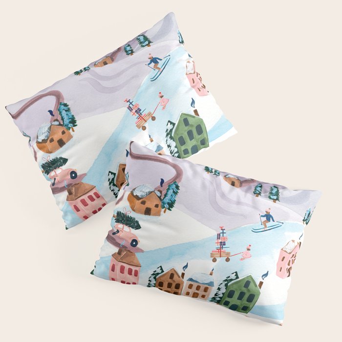 Holiday Village Pillow Sham Gallery Image 3