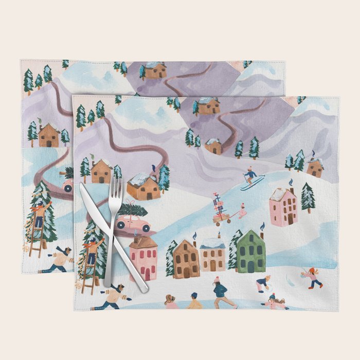 Holiday Village Placemat Gallery Image 1