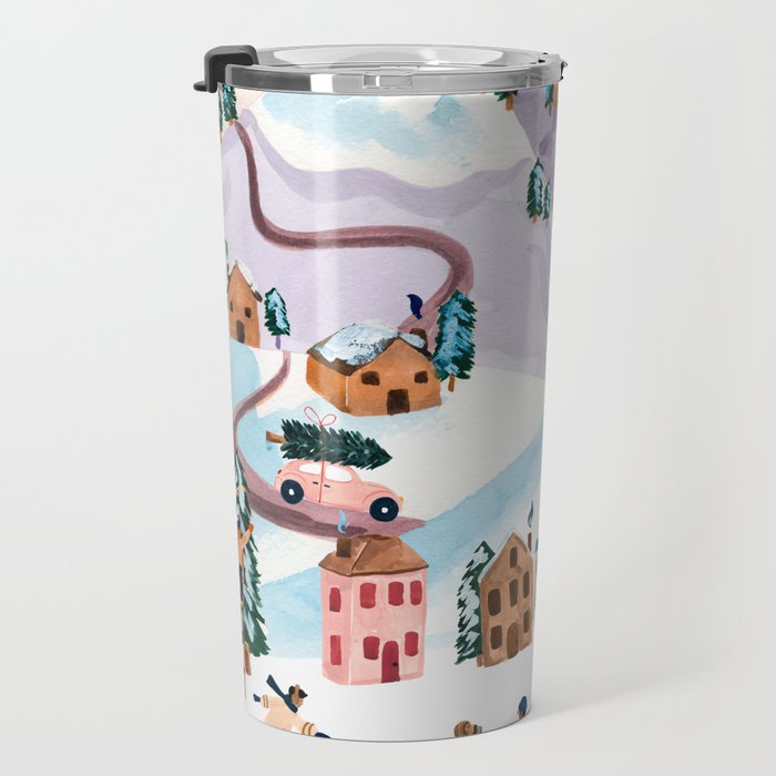 Holiday Village Travel Mug Gallery Image 3