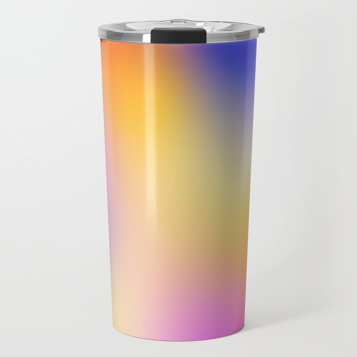 Warm Colorful Sunset Gradient  Travel Mug Gallery Image 1