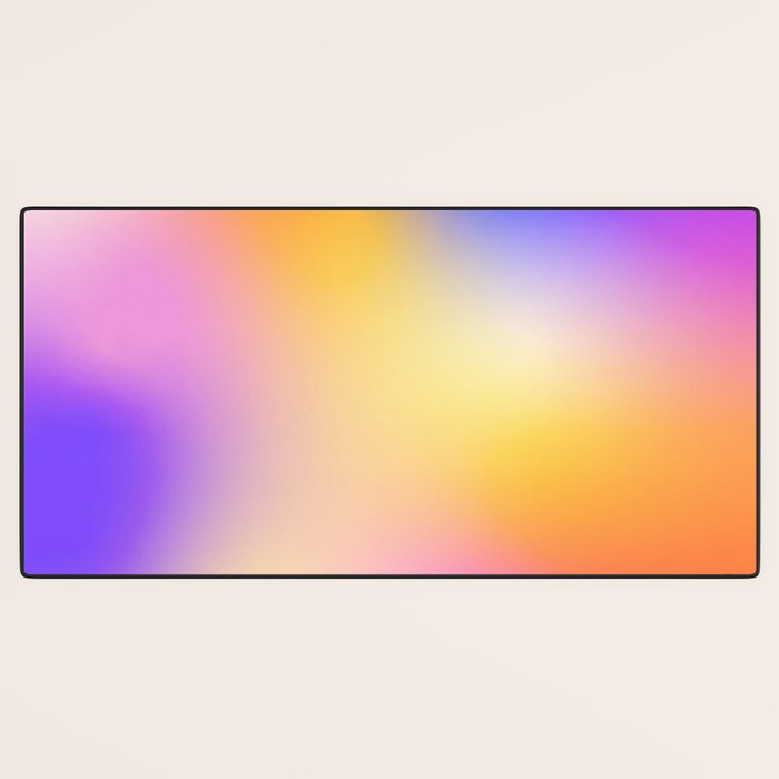 Warm Colorful Sunset Gradient  Desk Mat Gallery Image 3