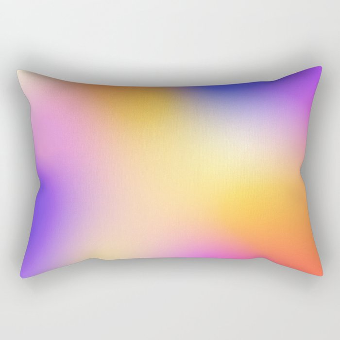 Warm Colorful Sunset Gradient  Rectangular Pillow Gallery Image 1